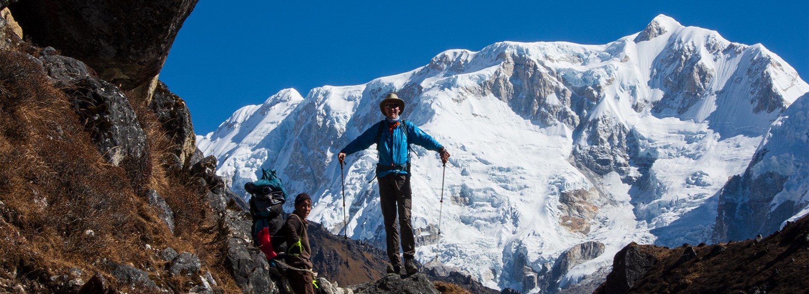 KANCHENJUNGA CIRCUIT TREK NEPAL CAMP AT RAMCHE (6,147m)